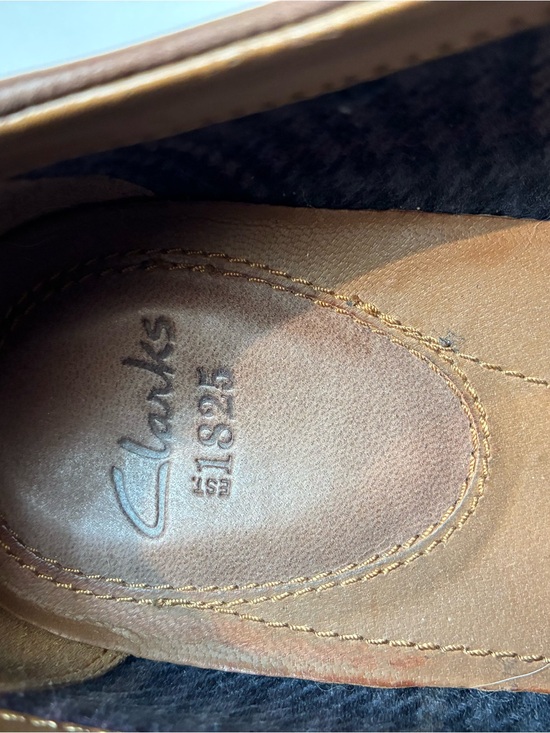 Clarks Brown Nubuck Lace-Up Derby Shoes Men’s 11 Excellent Condition main image 7